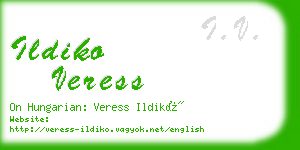 ildiko veress business card